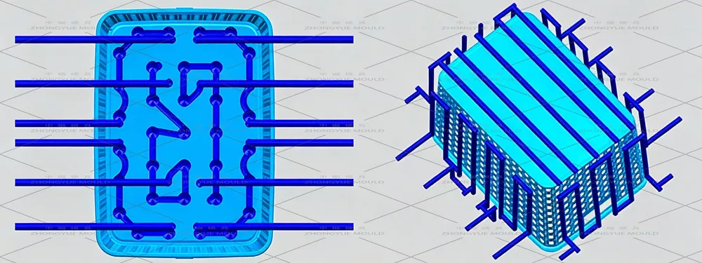 Plastic Oval Rattan Basket Mould