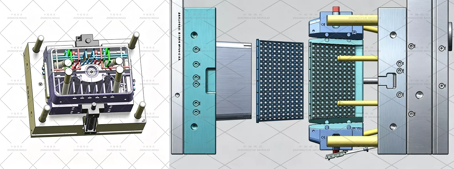 Plastic Oval Rattan Basket Mould